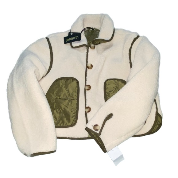 BLANKNYC Anthropologie Cloud Forest Sherpa cropped Jacket NWT - Picture 5 of 7